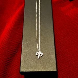 Aries Zodiac silver necklace adjustable latch